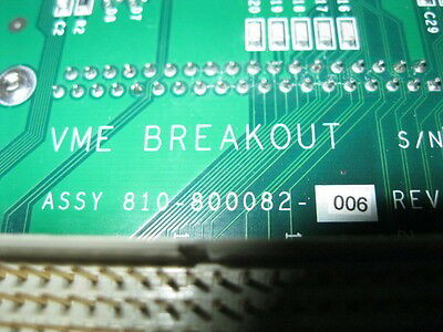 Lam Research (LAM) 810-800082-006 ASSY, PCB, VME, BREAKOUT BD RE