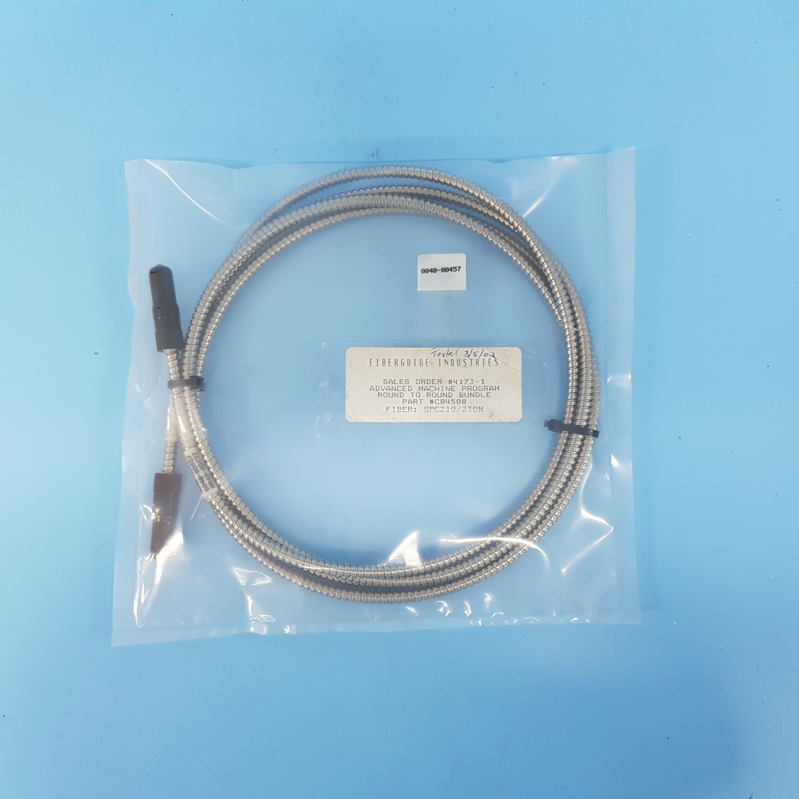 323-0402// AMAT APPLIED 0040-00457 (#1) CABLE FIBRE OPTIC 6 FOOT [NEW]
