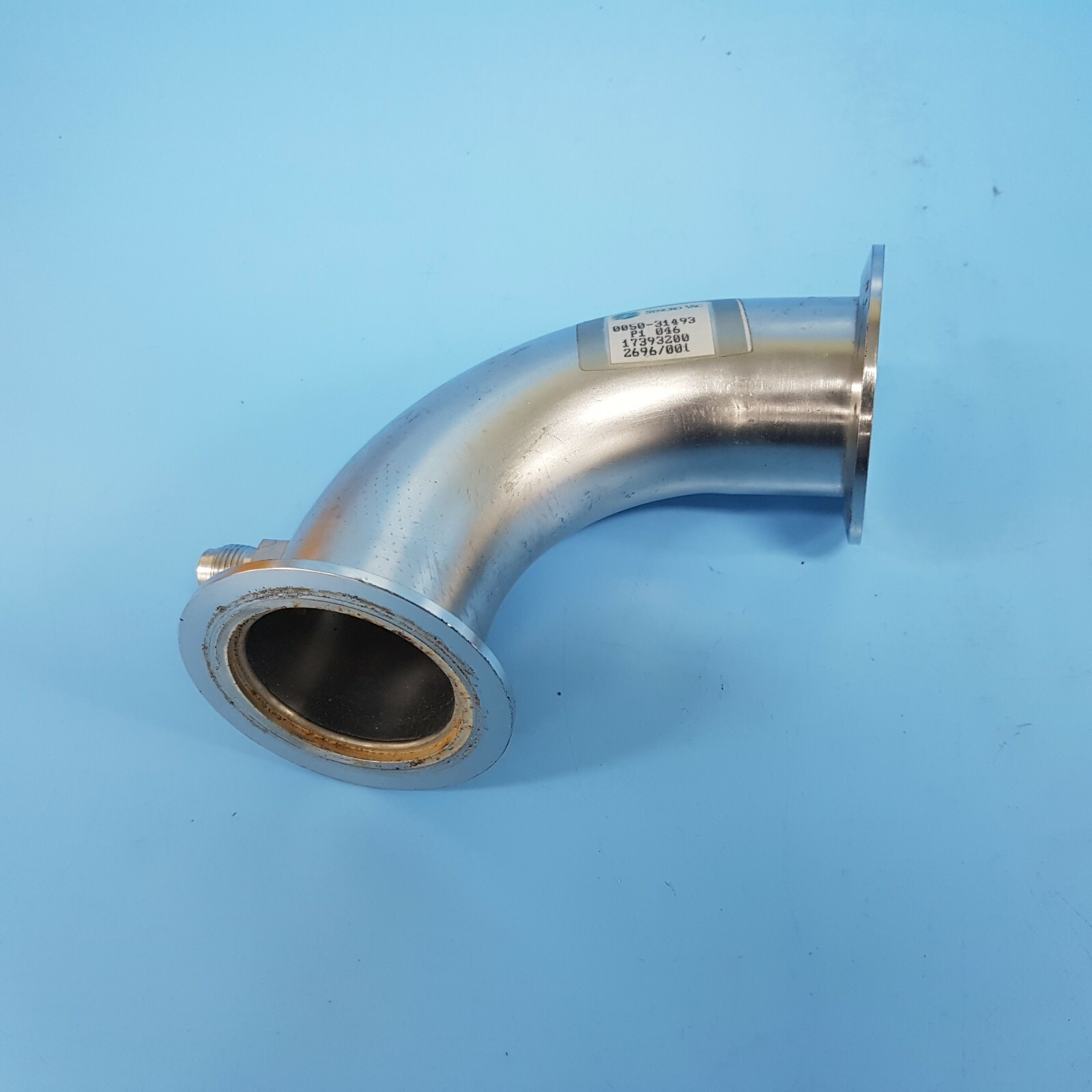 137-0403// AMAT APPLIED 0050-31493 WELDMENT 90 DEG EBLOW FORELINE [USED]