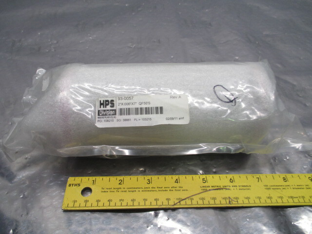 MKS HPS 93-0057 Vacuum Bellows, KF50, NW-50, 7", AMAT 3070-00078, 453263