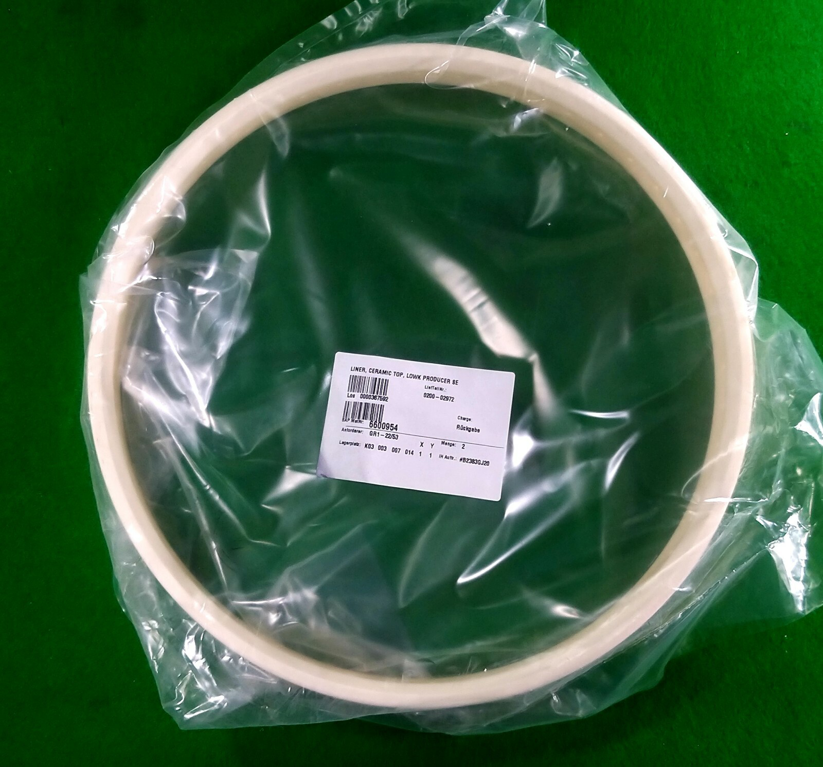 AMAT 0200-02972 LINER, CERAMIC TOP, LOWK PRODUCER SE, NEW