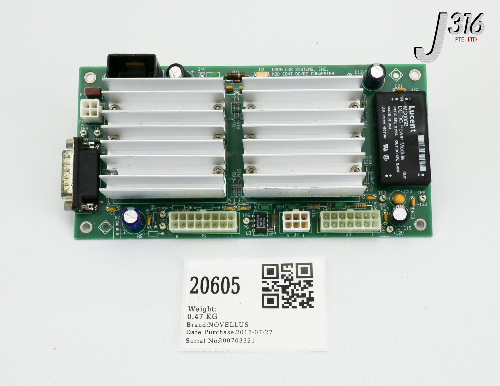 20605 NOVELLUS PCB MOD CONT DC/VC CONVERTER 27-053425-00 03-053424-00