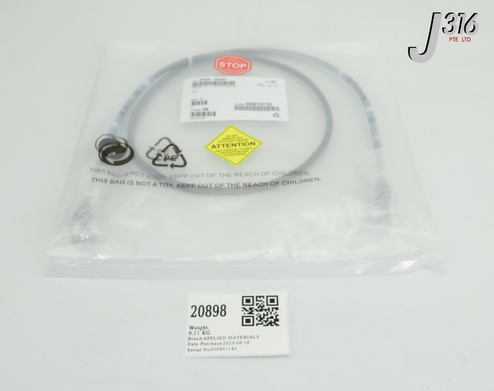 20898 APPLIED MATERIALS CABLE ASSY ECAT-LL MOTION SV PRODUCER XP NEW 0150-34757