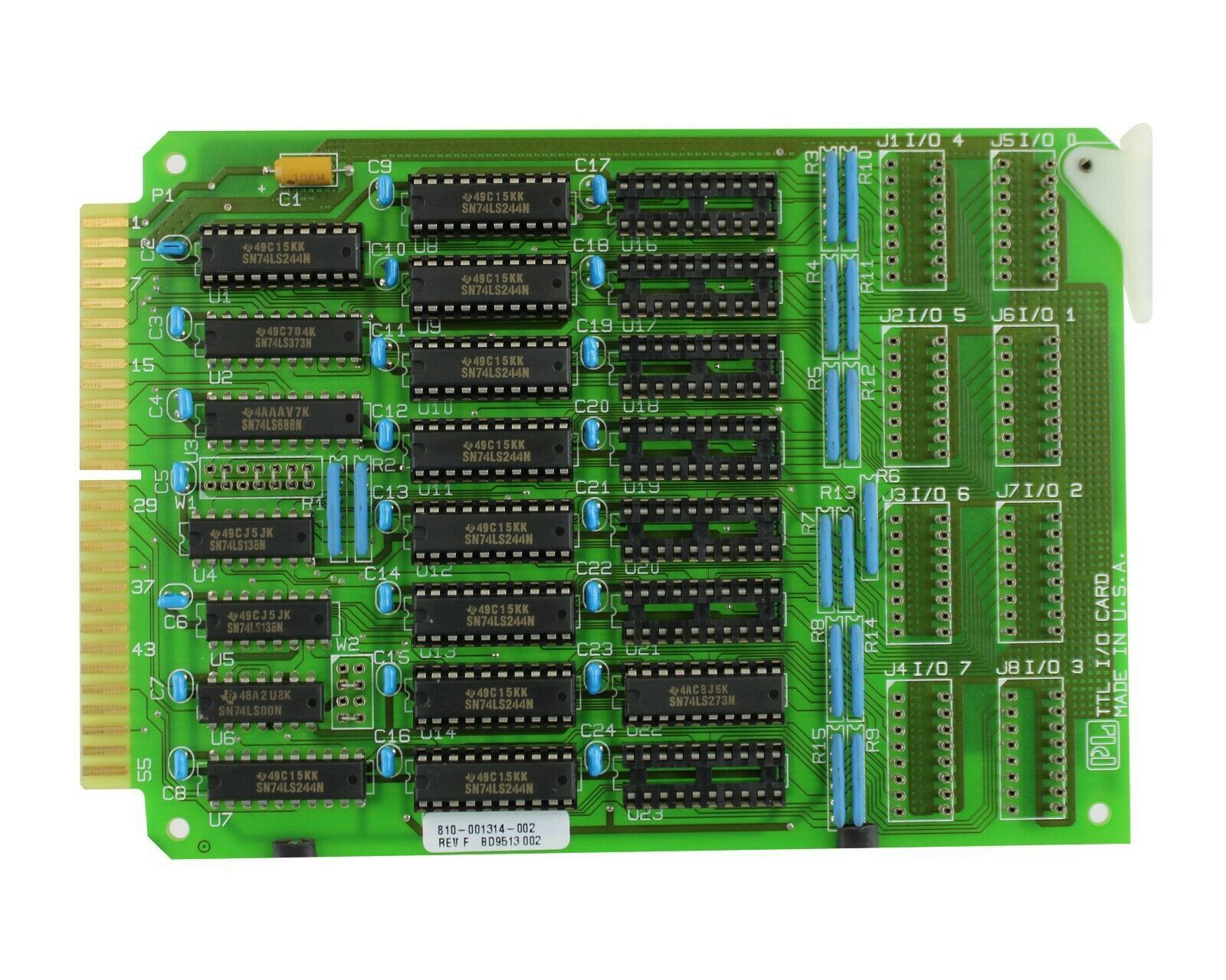 LAM RESEARCH I/O PCB BOARD CARD PL TTL 810-001314-002 REV F