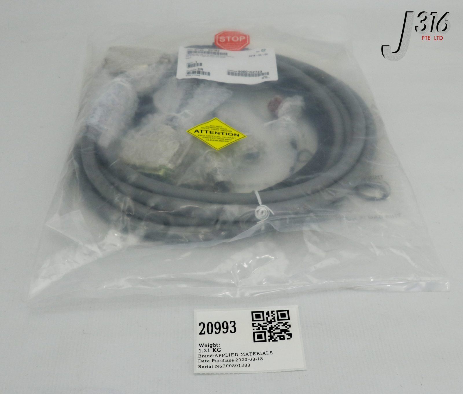 20993 APPLIED MATERIALS HARNESS ASSY CIOC TO GP BKHD ODD EVS (NEW) 0140-80182