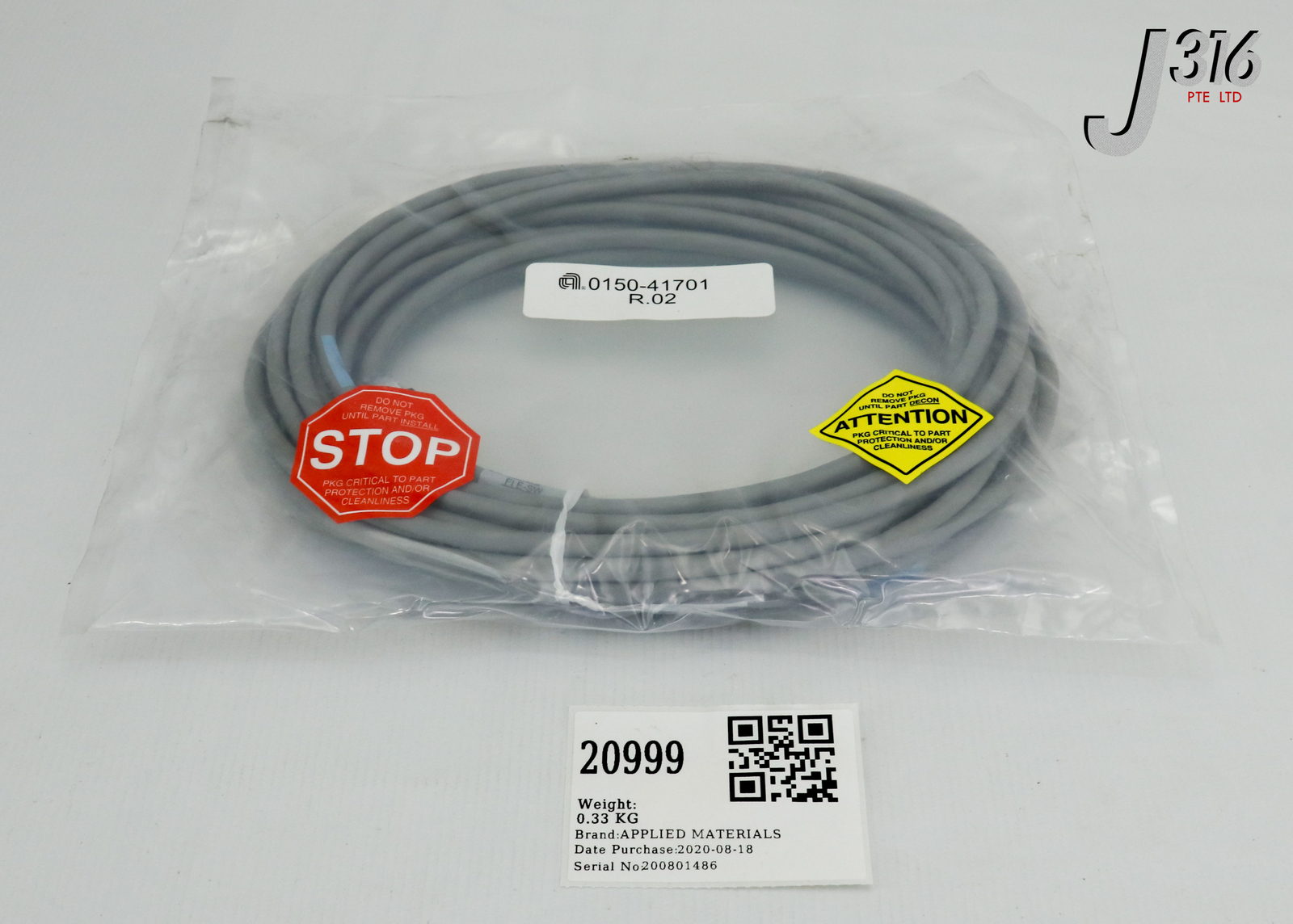 20999 APPLIED MATERIALS CABLE ASSY (NEW) 0150-41701