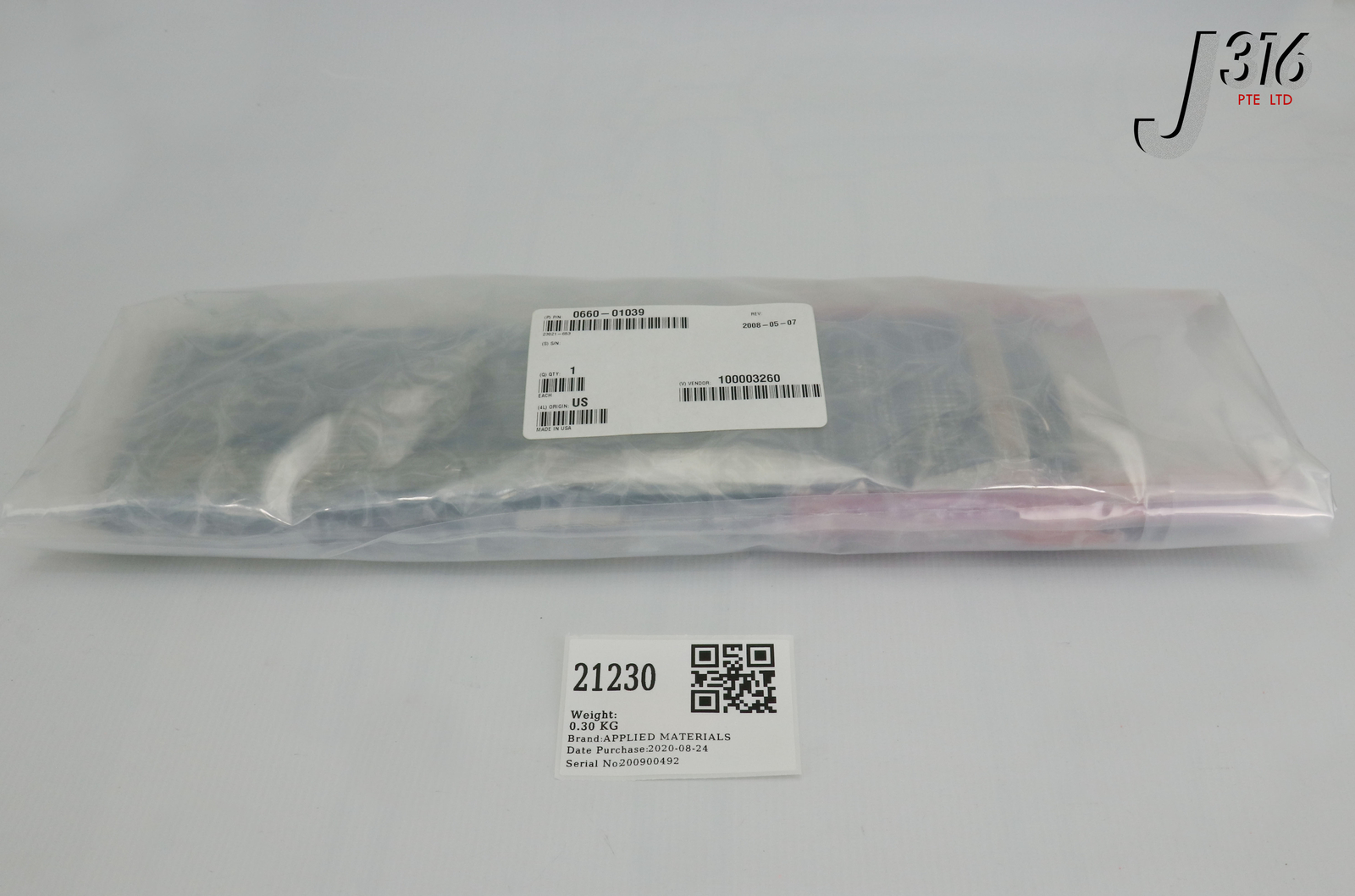 21230 APPLIED MATERIALS CARD EXTENDER TEST ADPTR 96/96 POST TYP (NEW) 0660-01039