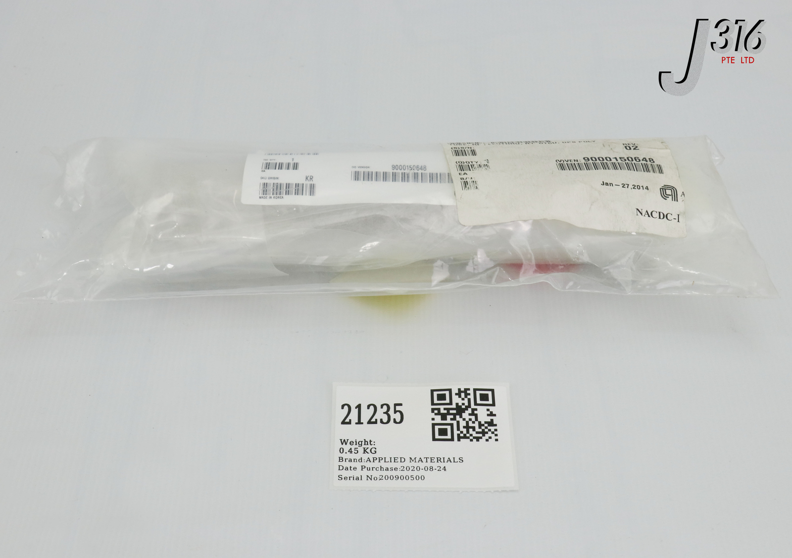 21235 APPLIED MATERIALS TUBE, RF FEEDTHRU, R1'' DTCU, DPS POLY (NEW) 0040-61295