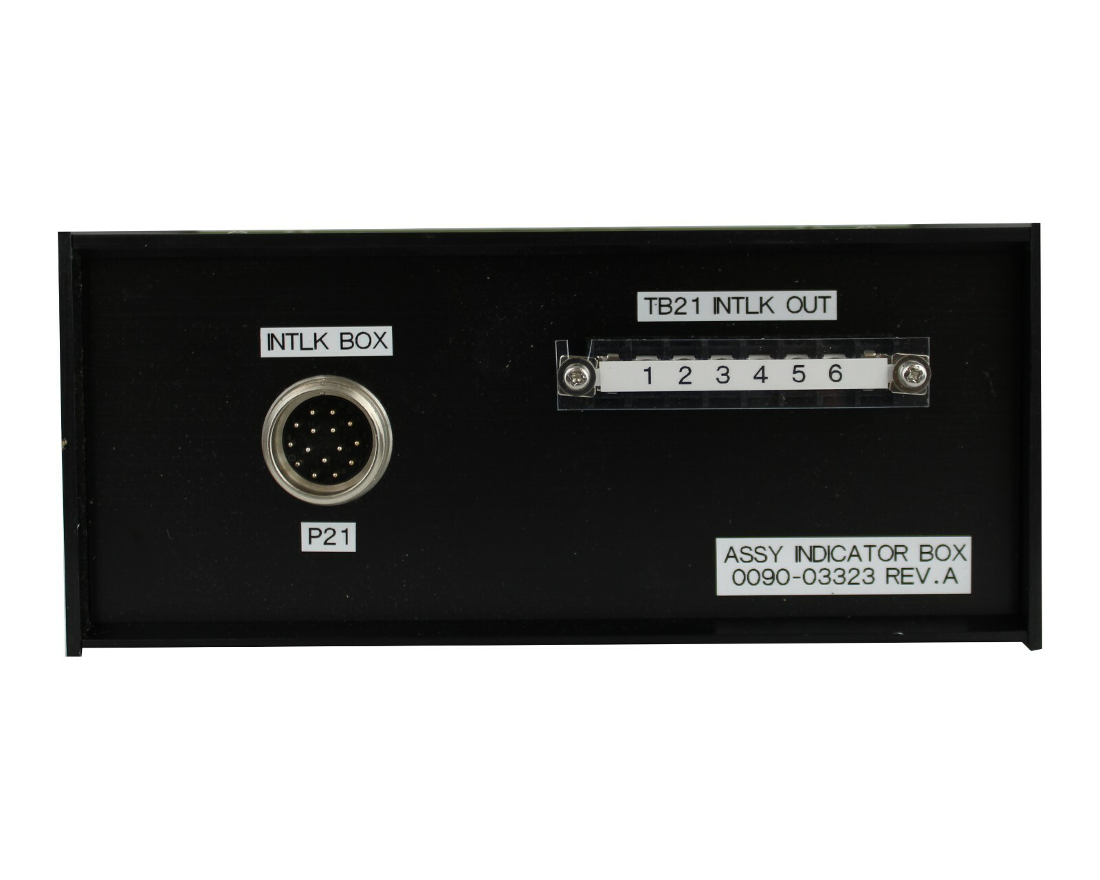 APPLIED MATERIALS AMAT ASSEMBLY INDICATOR BOX P/N 0090-03323 REV A