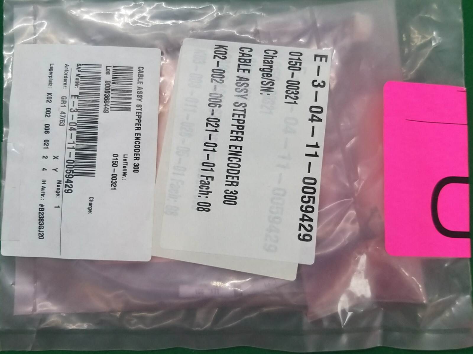 AMAT 0150-00321 CABLE ASSY, STEPPER MTR POWER, 300MM END,  NEW