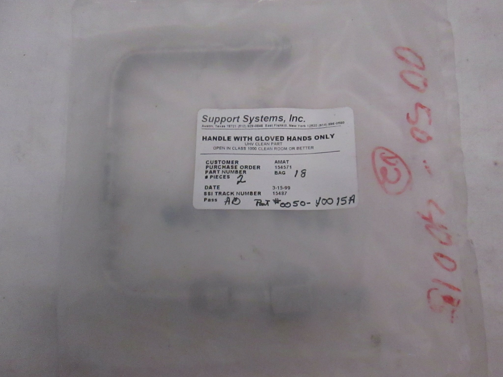 AMAT, LINE, SLOW PUMP, DLL, 0050-40015, New