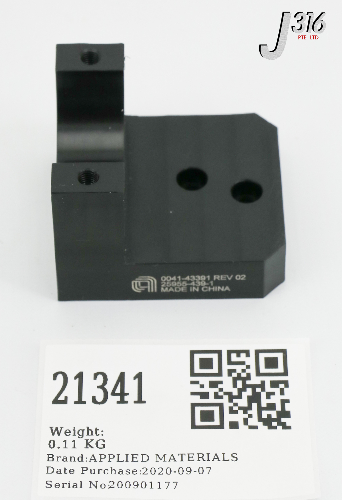 21341 APPLIED MATERIALS BRACKET ASSY 0041-43391