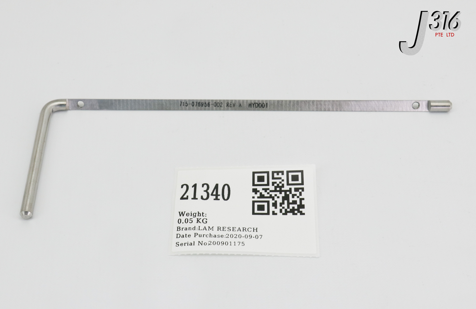 21340 LAM RESEARCH WELDMENT PIN 715-076956-002