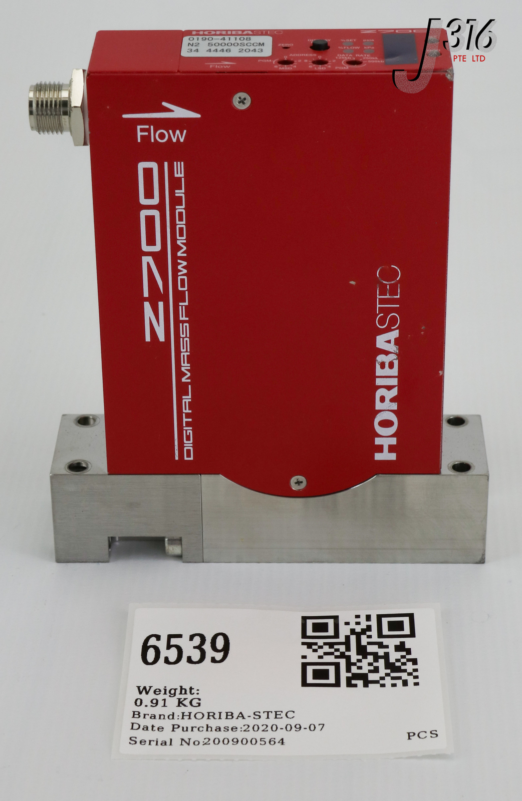 6539 HORIBA-STEC SERIES Z700 MFC, AMAT PN: 0190-41108 SEC-Z724AGX