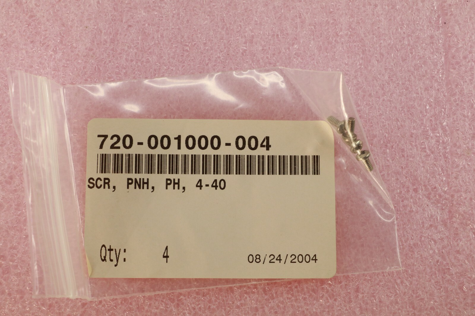 LAM RESEARCH 720-001000-004 SCR, PNH, PH 4-40 ( QTY 4)