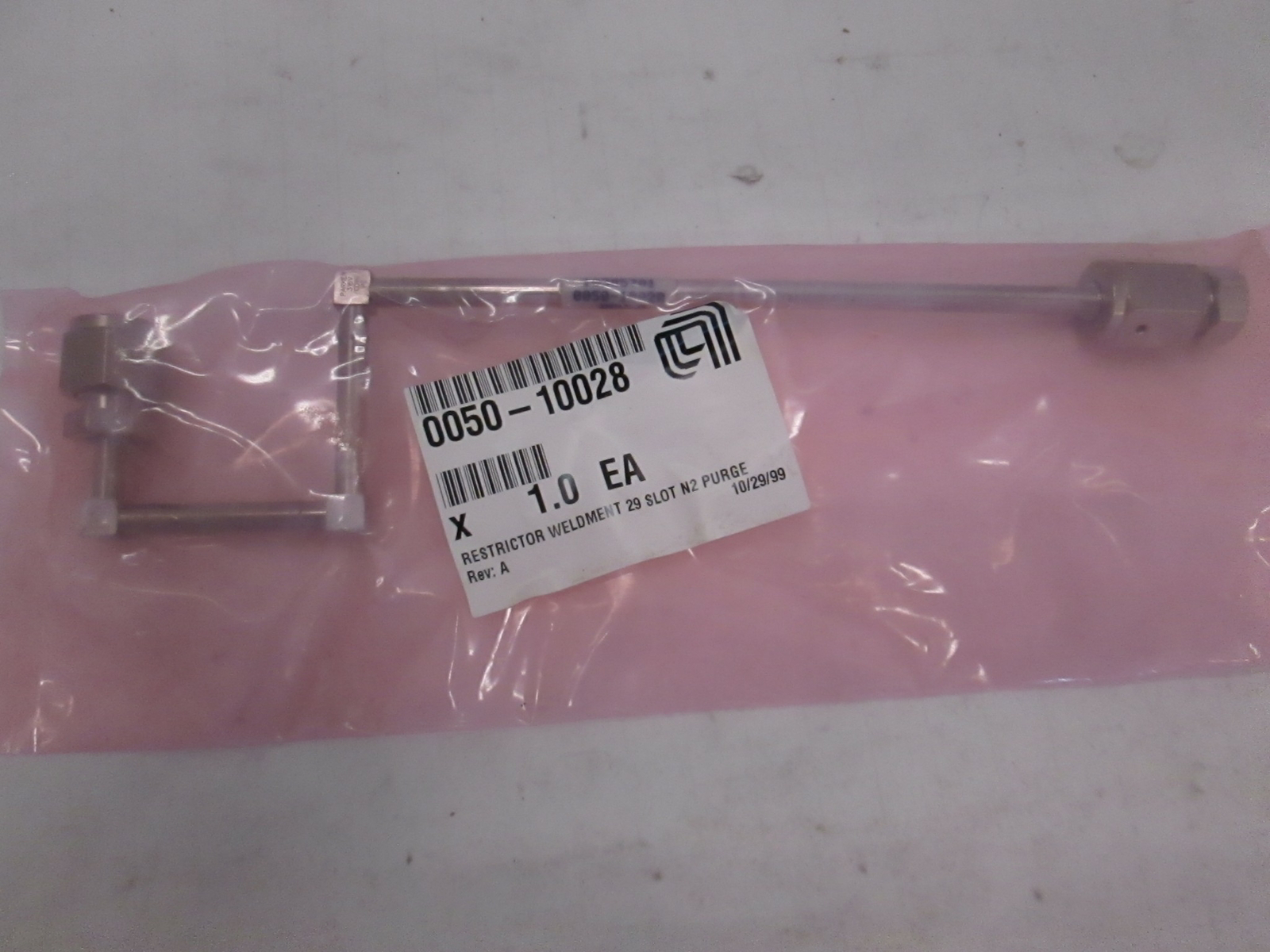 AMAT, RESTRICTOR WELDMENT, 29 SLOT, N2 PURGE, 0050-10028, New