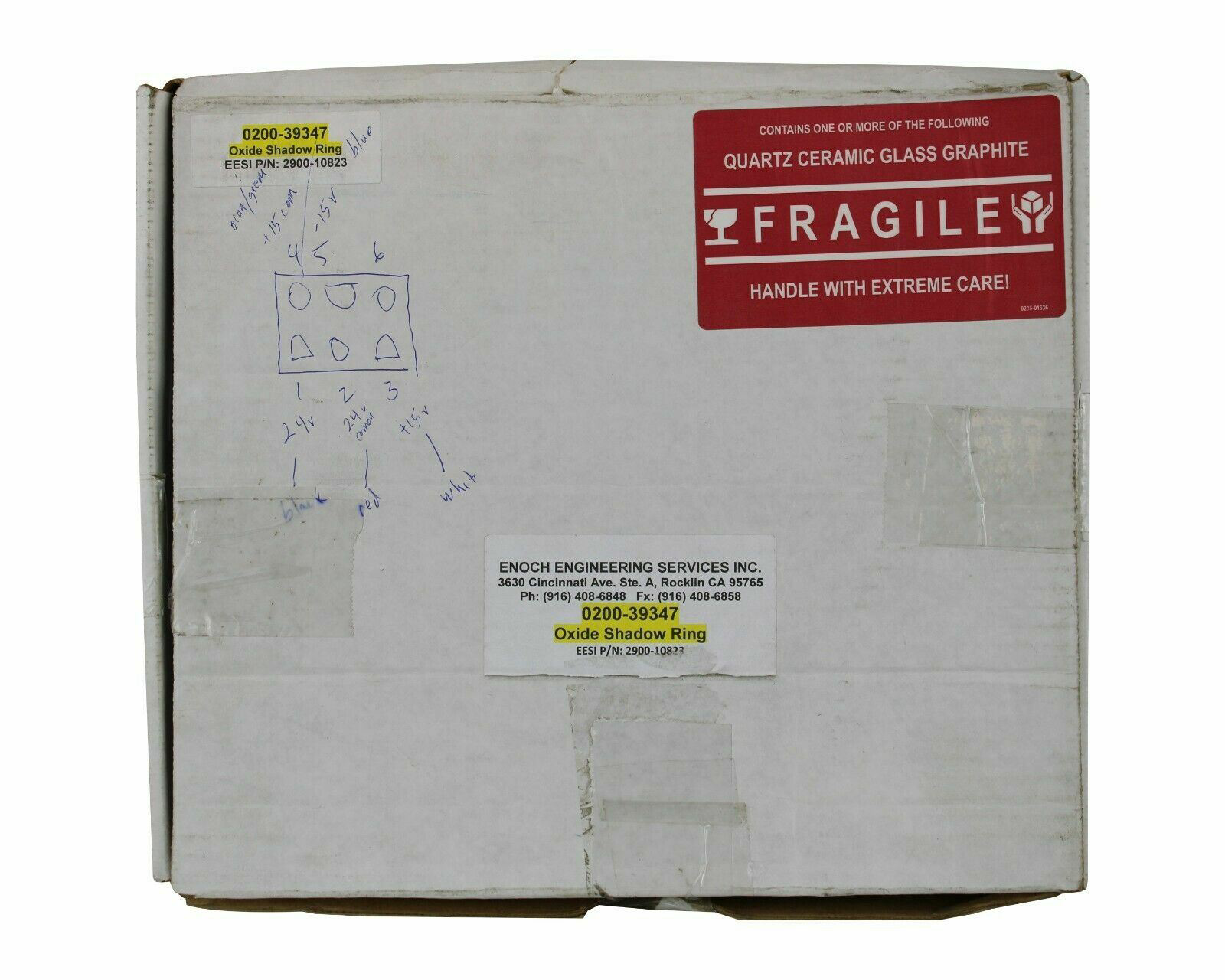 AMAT APPLIED MATERIALS QUARTZ OXIDE SHADOW RING SELF ALIGN 150MM 0200-39347