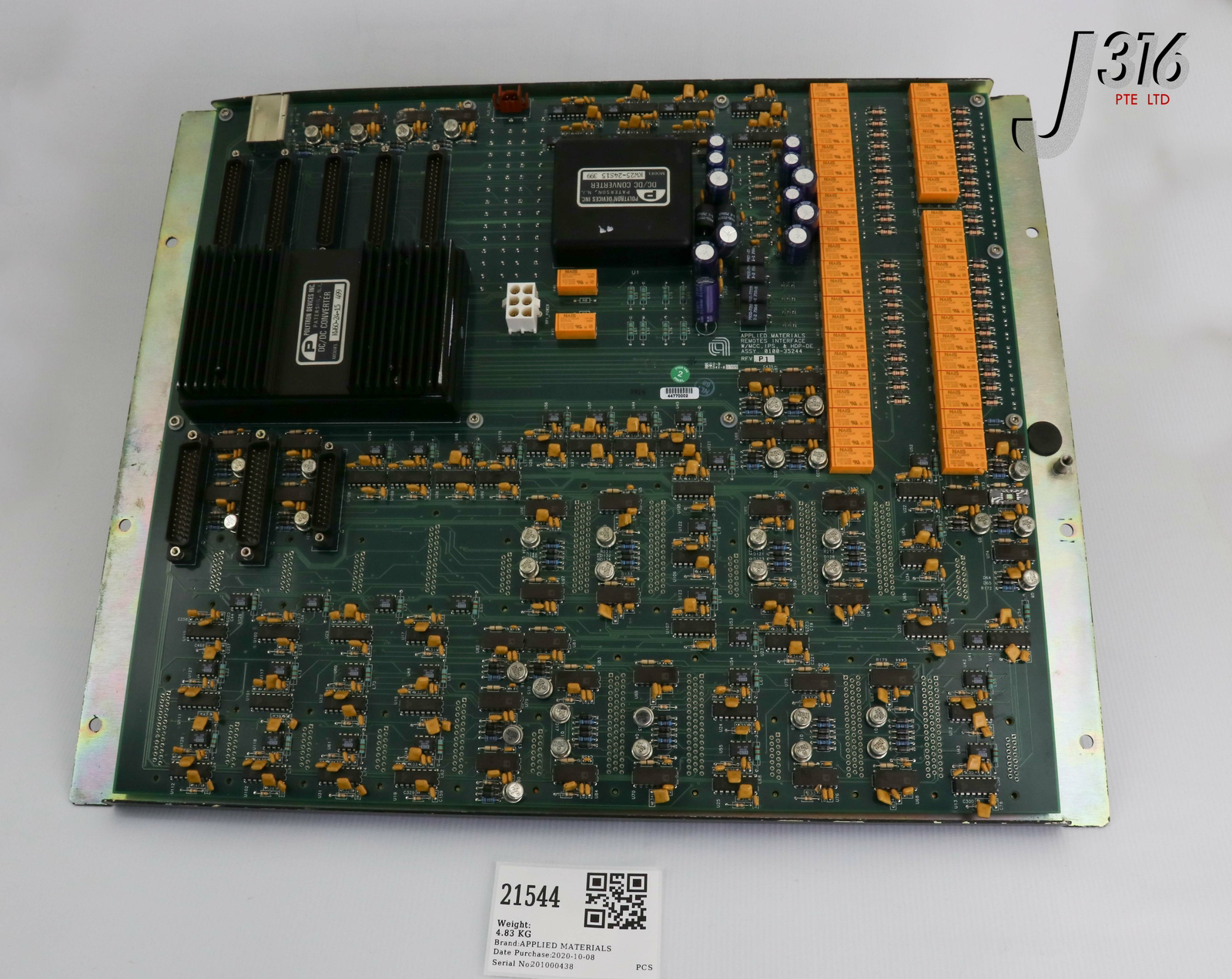 21544 APPLIED MATERIALS PCB REMOTES I/F W/MCC IPS & HDP-DE ASSY 0100-35244