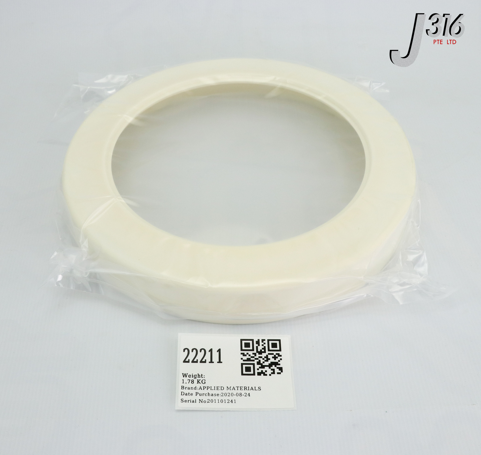 22211 APPLIED MATERIALS RING SINGLE 195MM SEMI NT 0200-10377