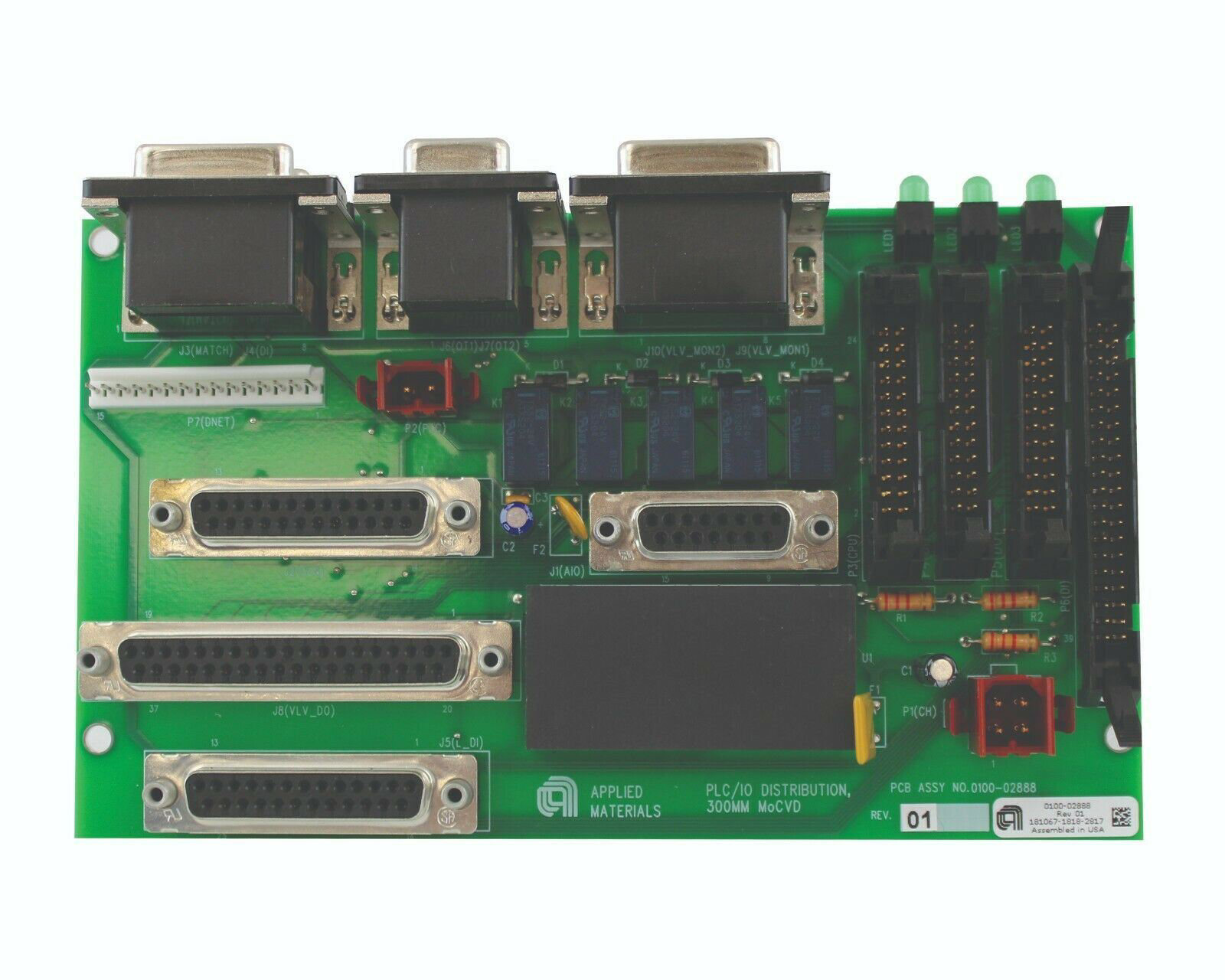 APPLIED MATERIALS AMAT PLC/IO DISTRTIBUTION 300MM PCB BOARD, 0100-02888