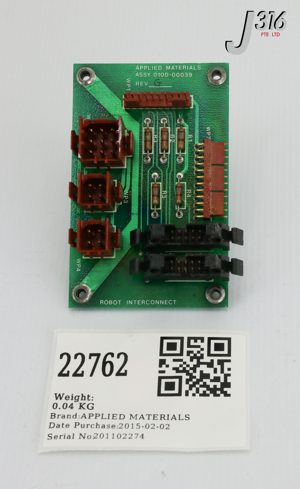 22762 APPLIED MATERIALS ROBOT INTERCONNECT PWB 0100-00039