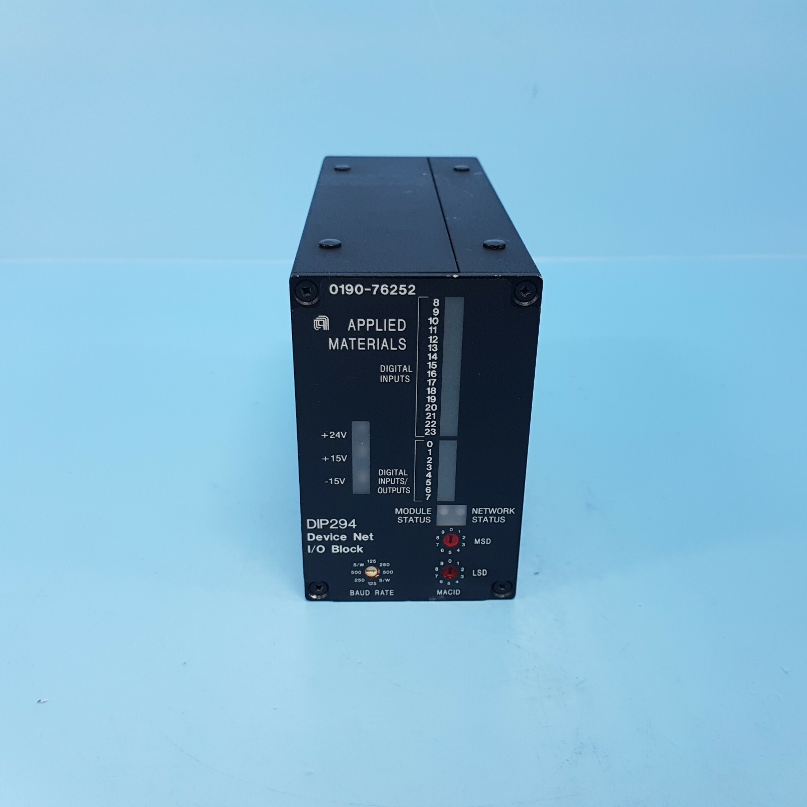 321-0303// AMAT APPLIED 0190-76252 CDN 294 TO A.M. SPEC. [NOT WORKING]