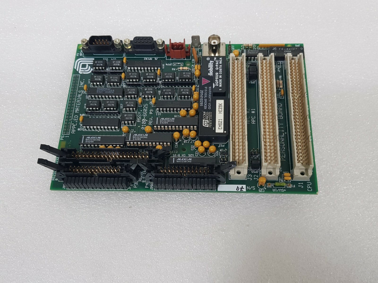 AMAT APPLIED MATERIALS 0100-66025 PERSONALITY BOARD FREE SHIP