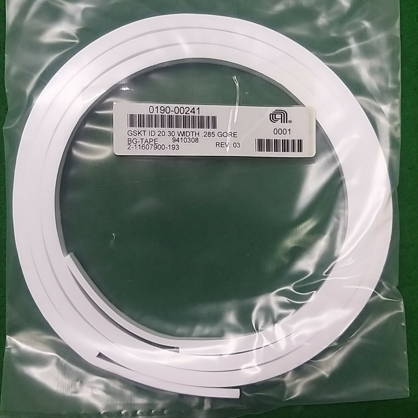 AMAT 0190-00241 GASKET, ID20.3" WIDTH 0.285" GORE, NEW