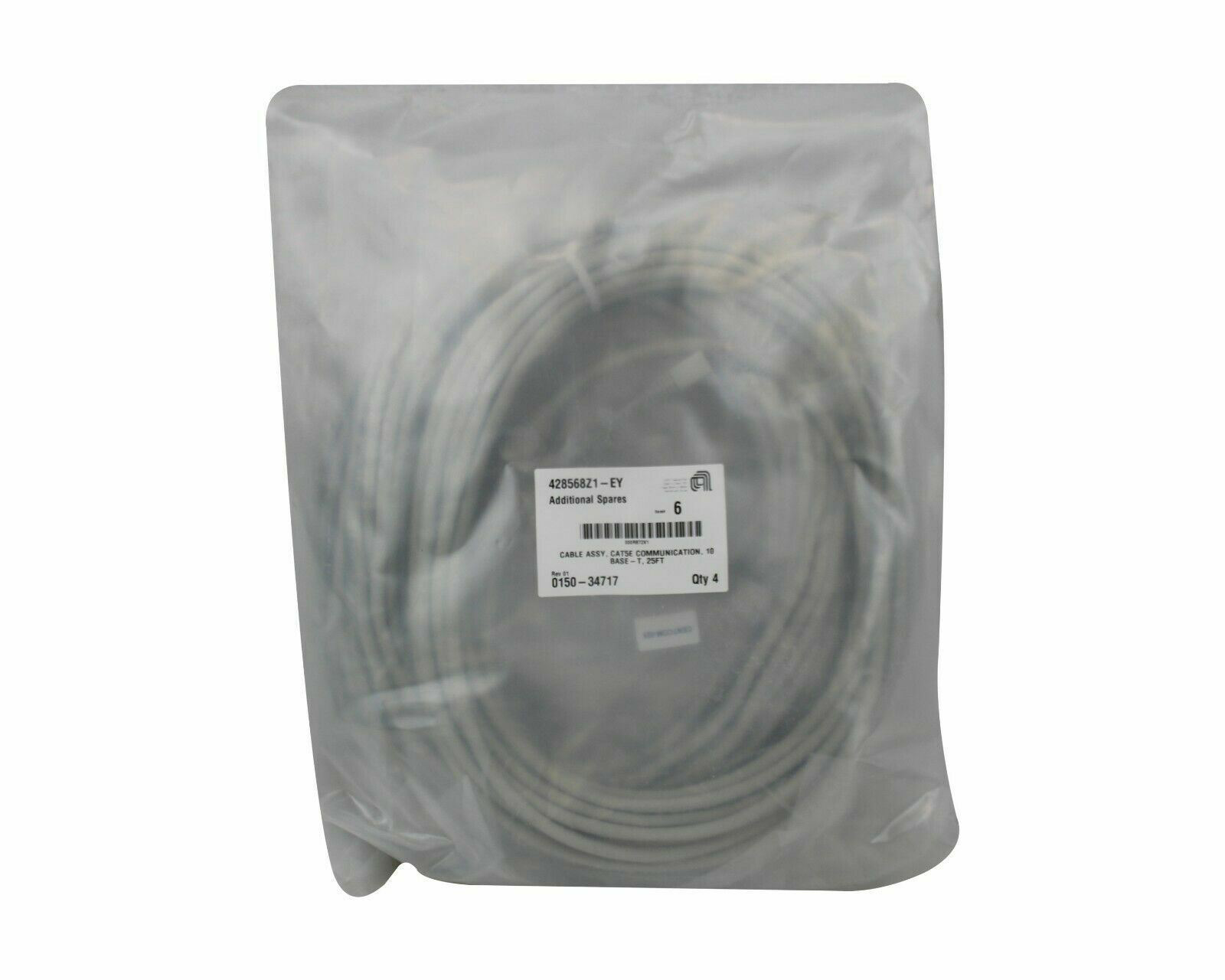APPLIED MATERIALS AMAT CABLE ASSY CAT5E COMM 10 BASE 25FT 0150-34717 LOT OF 4