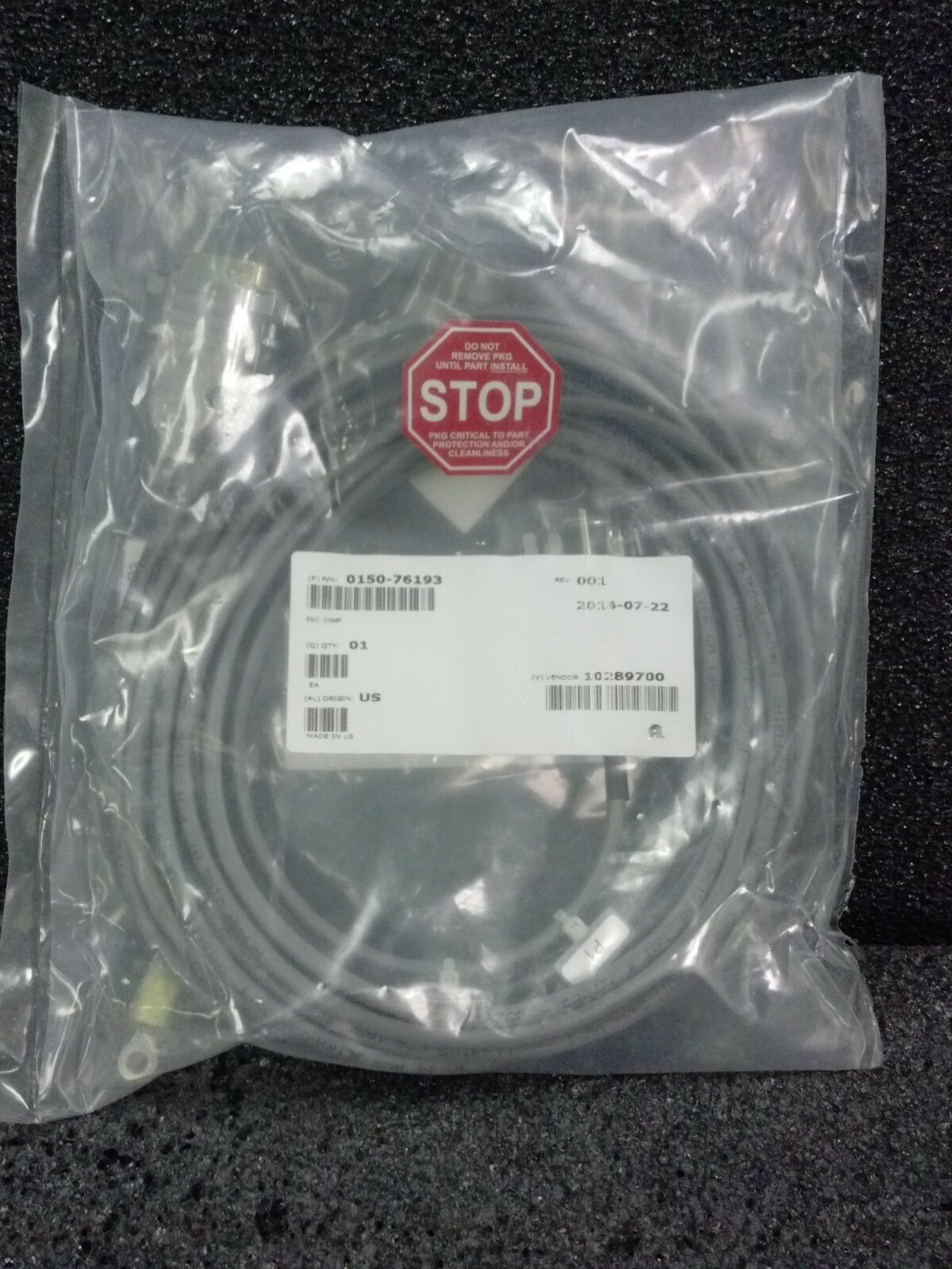 AMAT APPLIED MATERIALS 0150-76193 Cable ASSY Heat Exchanger 2 Cable Assembly