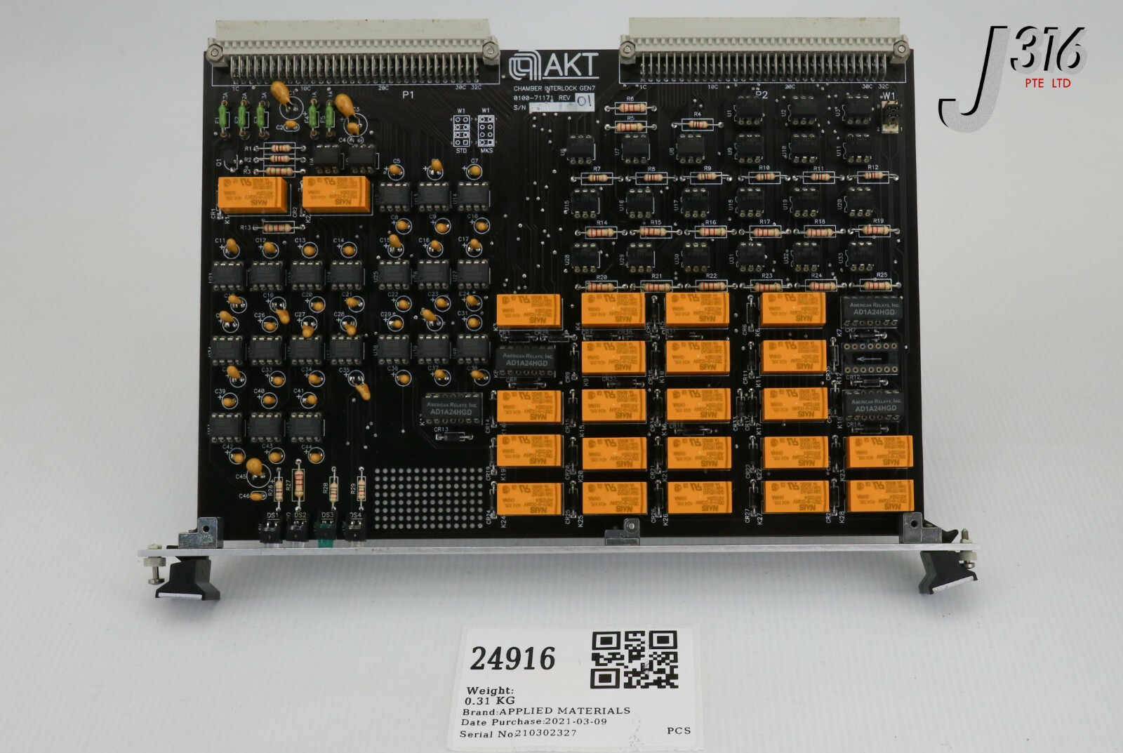 24916 APPLIED MATERIALS PCB, CHAMBER INTERLOCK GEN7 0100-71171