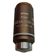 Nikon Plan 100×A/1.25 oil Infinity microscope objective 0.17 WD 0.2