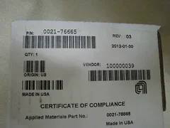 Applied Materials 0021-76665 Rev 03,Mandrel,Belt Drive Roller,TSV,AMAT&3718