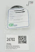 24702 LAM RESEARCH PENDULUM VALVE BODY O-RING, 9266-V75-01 (NEW) 734-000230-001