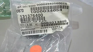 APPLIED MATERIALS P/N 1313-76400 TOP PLATE BRACKET