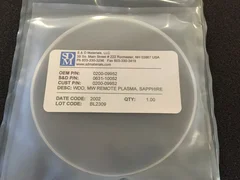 AMAT APPLIED MATERIALS 0200-09952 WINDOW, MW REMOTE PLASMA, SAPPHIRE