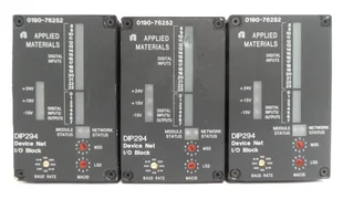 AMAT Applied Materials 0190-76252 I/O Block Dip294 Lot of 3 Working Surplus