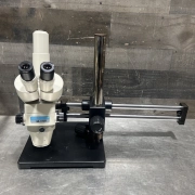 Nikon SMZ-2T Stereozoom Trinocular Microscope on Boom Stand Used Surplus