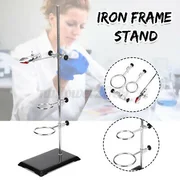 Iron Frame Stand Square Seat Bracket Experimental Instrument Tool Flask Holder