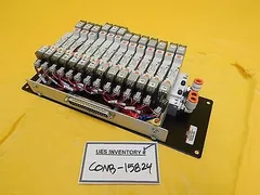 SMC SS5Y3-ULB990057 14-Port Pneumatic Manifold Assembly AMAT 0010-01801 Used