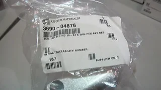APPLIED MATERIALS P/N 3690-04876 SCR CAP BTN HD 10-24x3/8L HEX SOCKET SST
