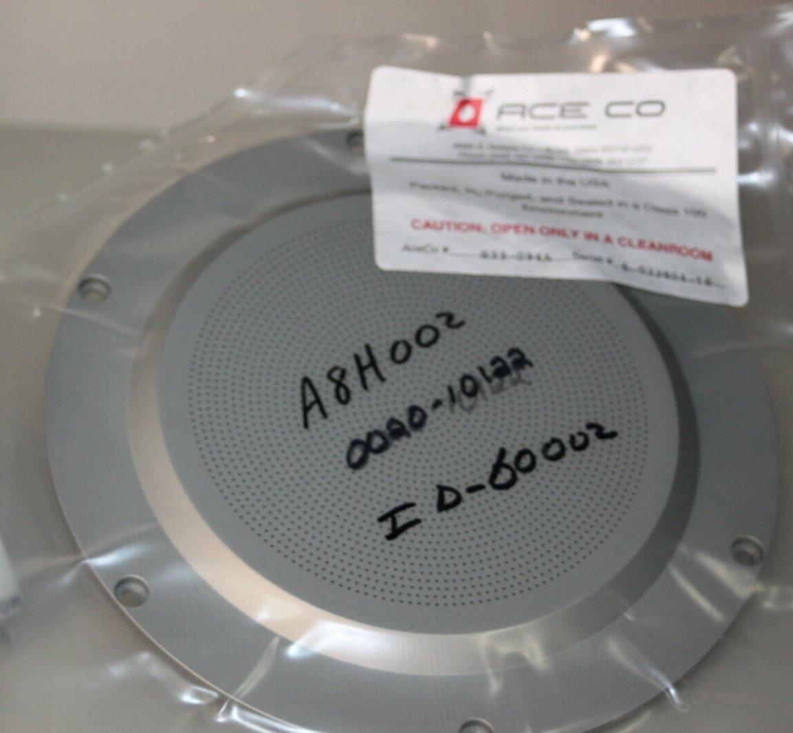 0020-10122 / PLATE PERFORATED OXIDE 125MM ACE MFG CO. PN S33-094A / AMAT