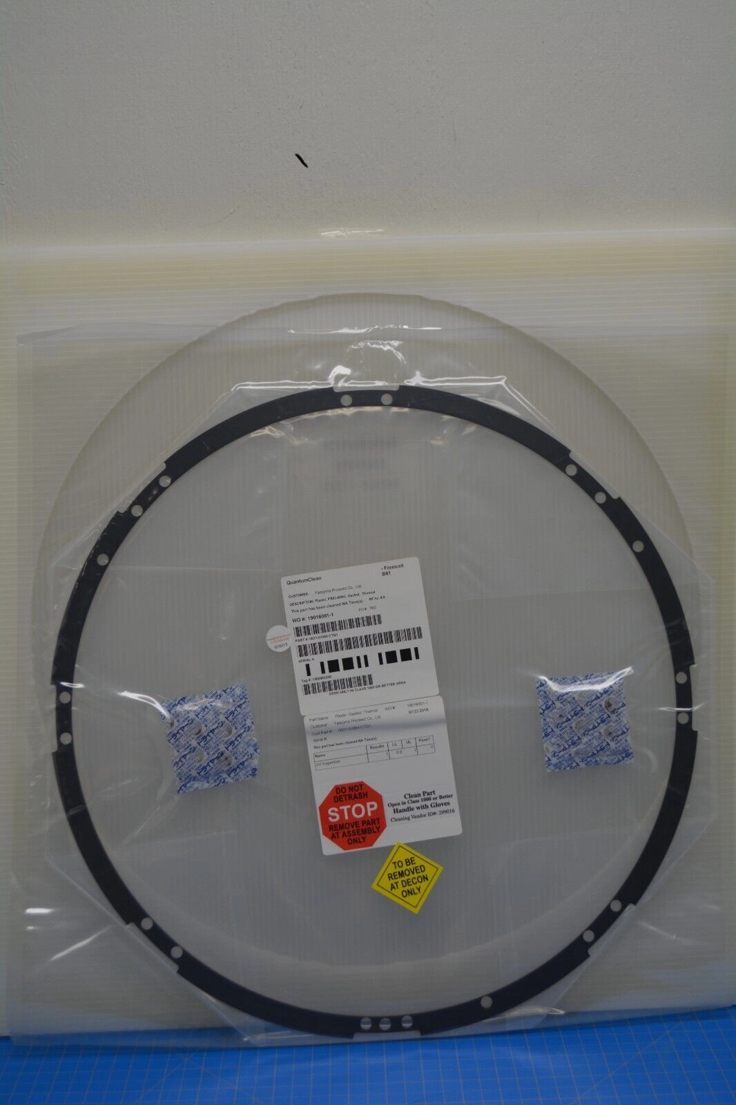 0021-52084 / CAPTIVE THERMAL GASKET .060 THK SICONI / APPLIED MATERIALS AMAT