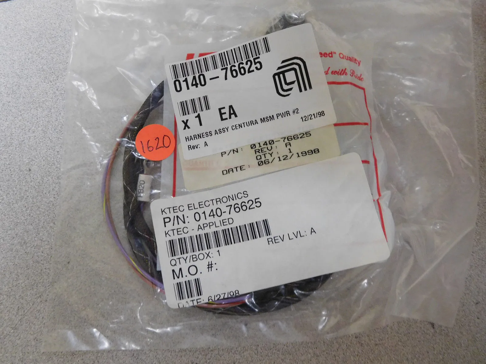 Details about   141-0501// AMAT APPLIED 0140-76625 HARNESS ASSY CENTURA MSM PWR #2 NEW 