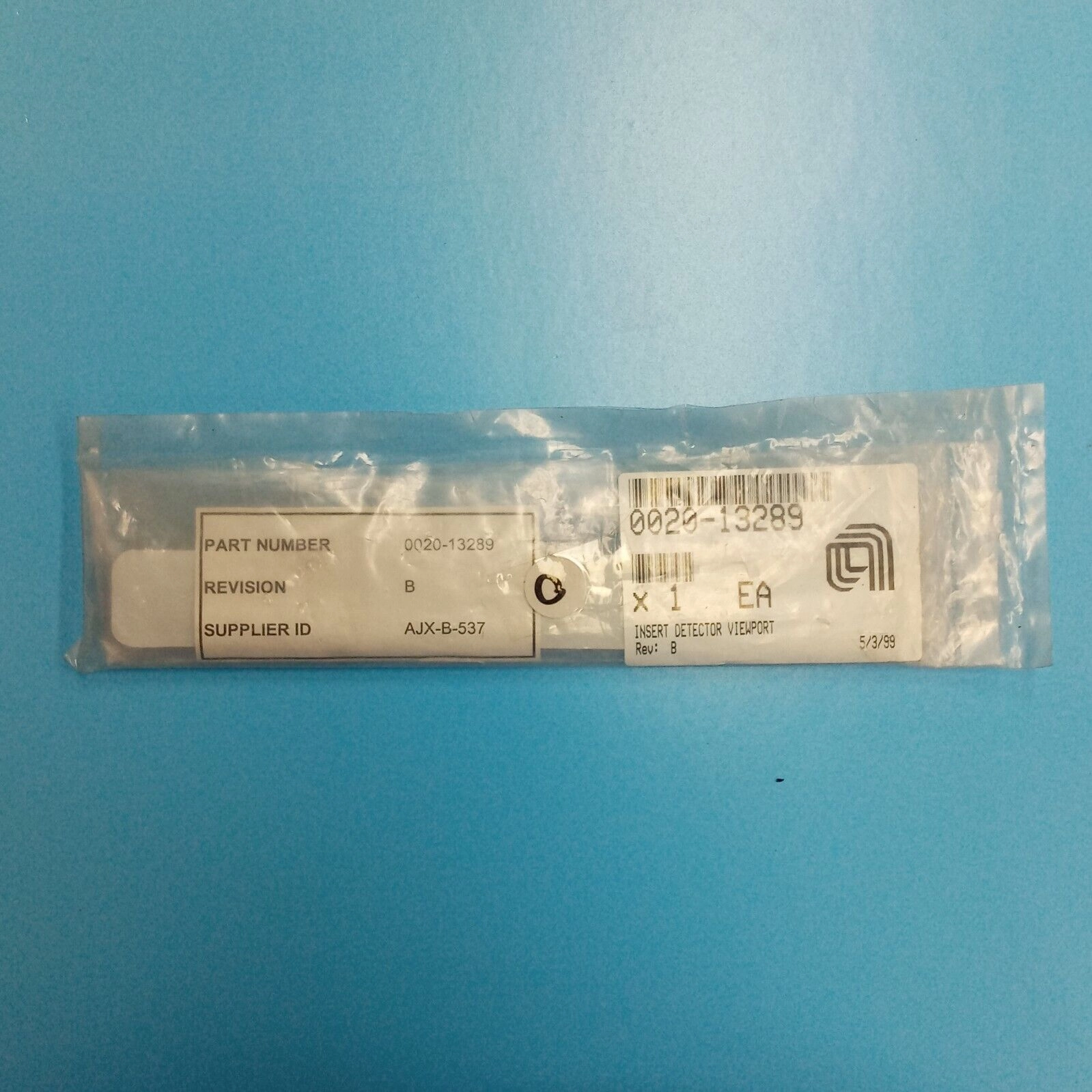 159-0101 AMAT APPLIED 0020-13289 INSERT, DETECTOR VIEWPORT [NEW]