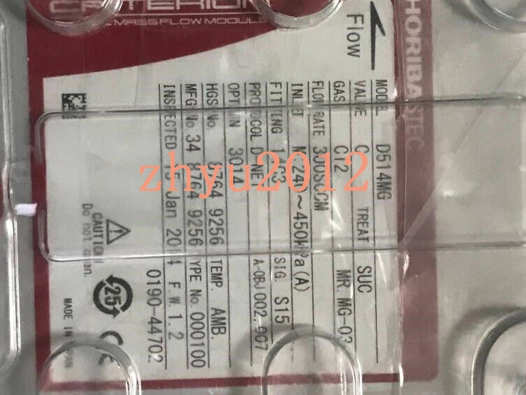 1PC NEW D514MG 300 SCCM AMAT 0190-44702 (by DHL or Fedex)