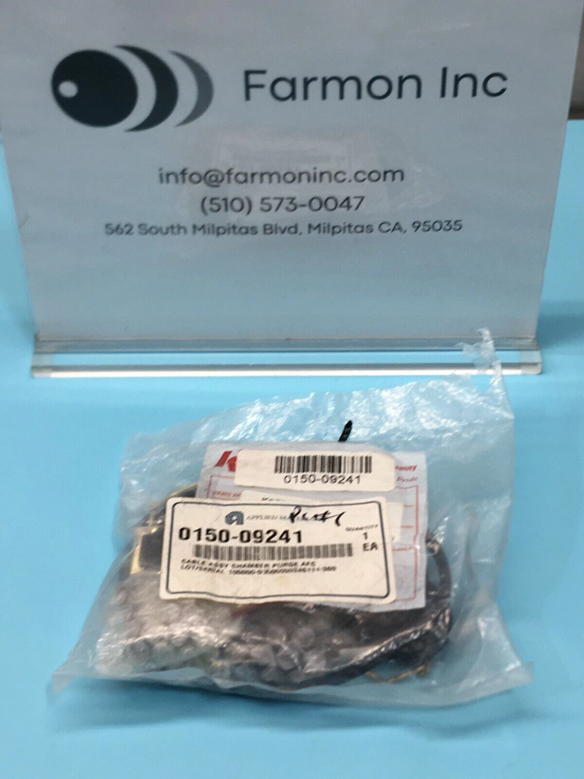 2 AMAT 0150-09241 CABLE ASSY CHAMBER PURGE AFC, 176242