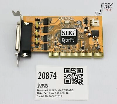 20874 APPLIED MATERIALS PCB ASSY, SERIAL CARD, SIIG LP-P40011 0190-18368