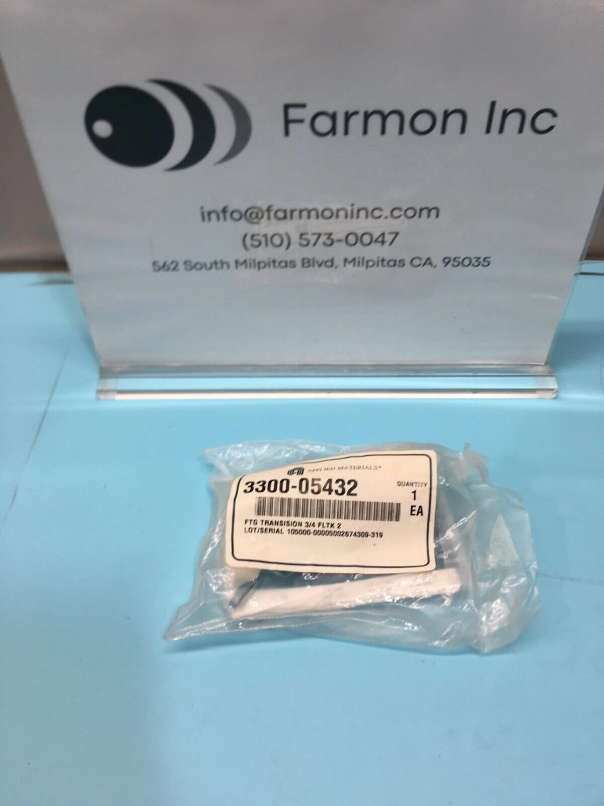 3 AMAT 3300-05432 FTG TRANSISION 3/4 FLTK 2, 161720