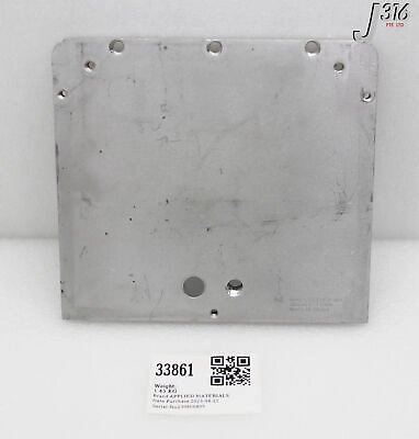 33861 APPLIED MATERIALS PLATE ADAPTER, LOAD LOCK PRODUCER SE, MA 0040-53553